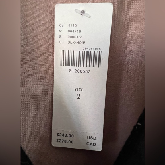 Anthropologie Ophelia Midi Dress Black Lace Puff Sleeve V Neck Button Front - Picture 13 of 16